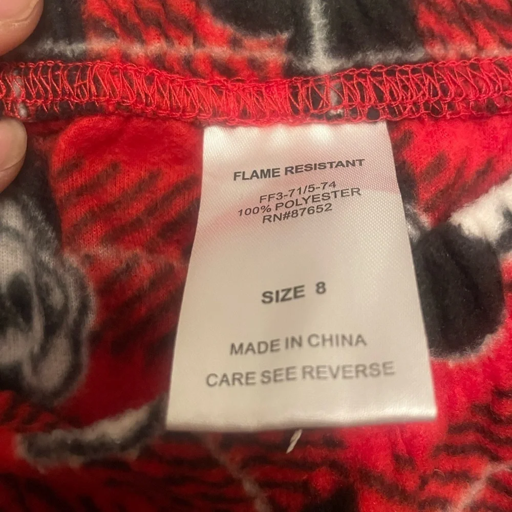 #mickey mouse red and black flannel pajamas